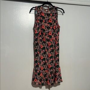 J. Crew Red and Pink Sheath Mini Dress for Wedding Guest